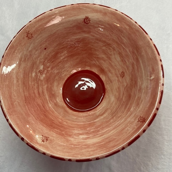 Glazed Ladybug Bowl Hand-painted Preowned - Picture 2 of 11